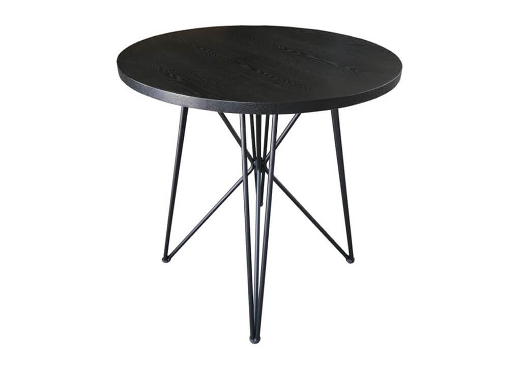 Round Industrial Counter Height Table
