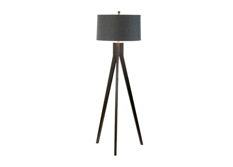 Wood Tripod Floor Lamp