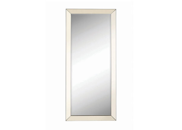 Silver Rectangular Floor Mirror