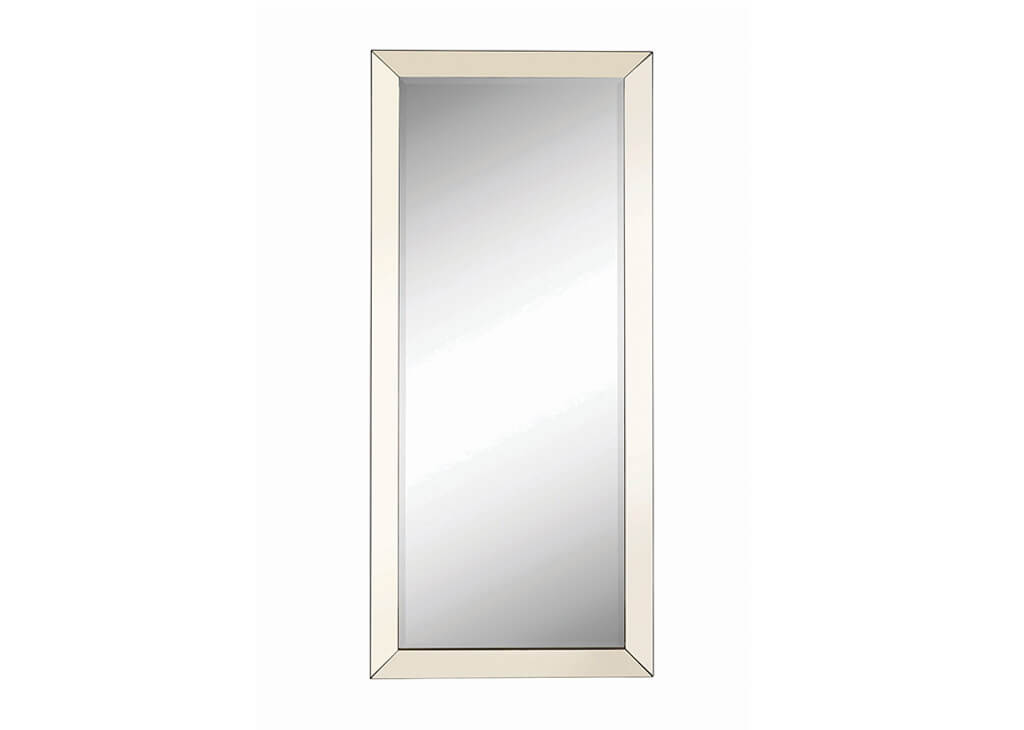 Silver Rectangular Floor Mirror