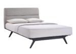 Upholstered Black & Gray Bed Frame