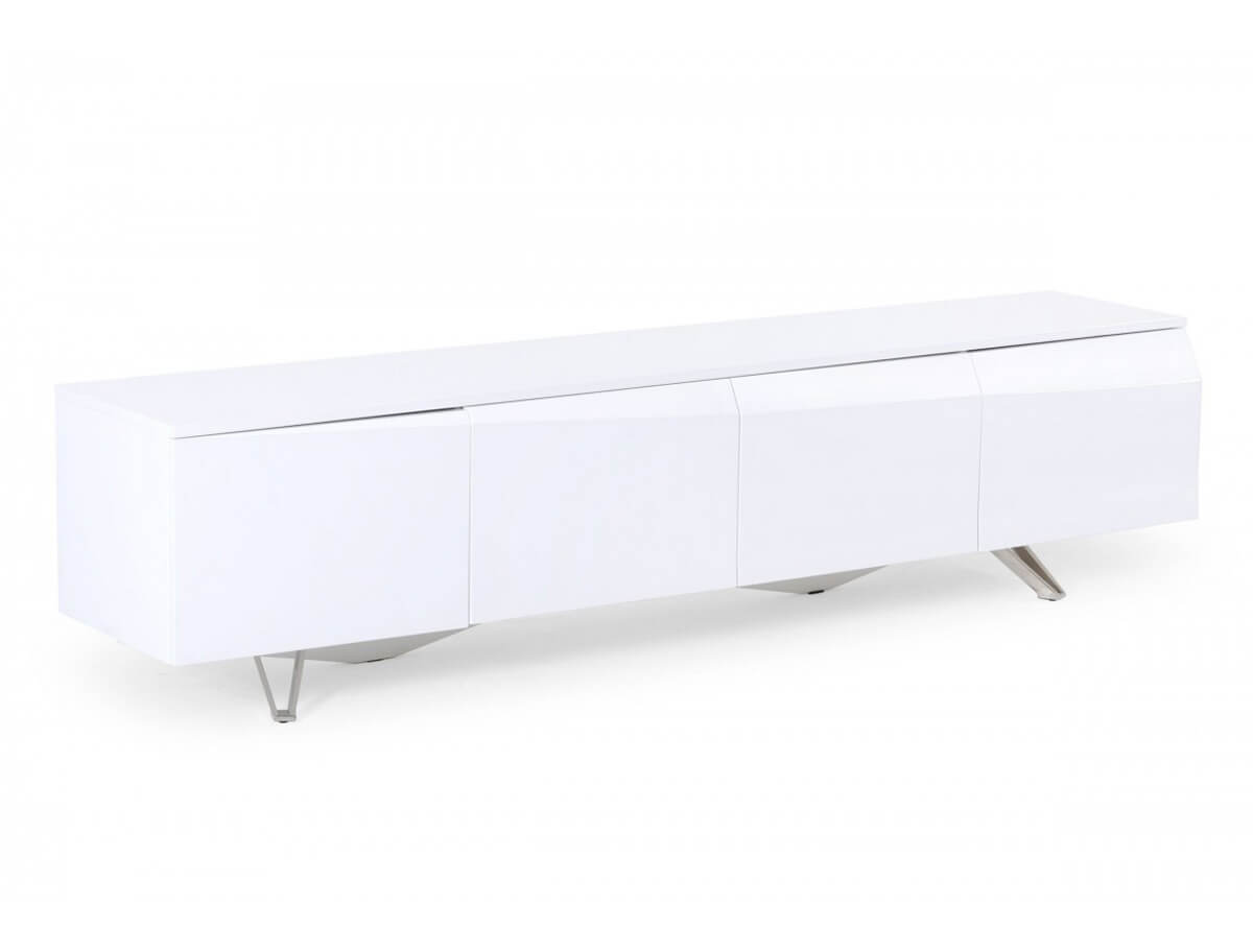 Contemporary White High Gloss TV Stand