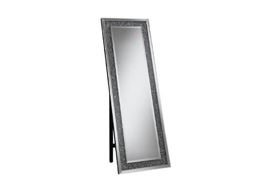 Glam Crystal Standing Mirror W/ LED Lights