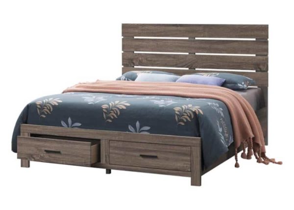 Oak Panel Storage Bed Frame
