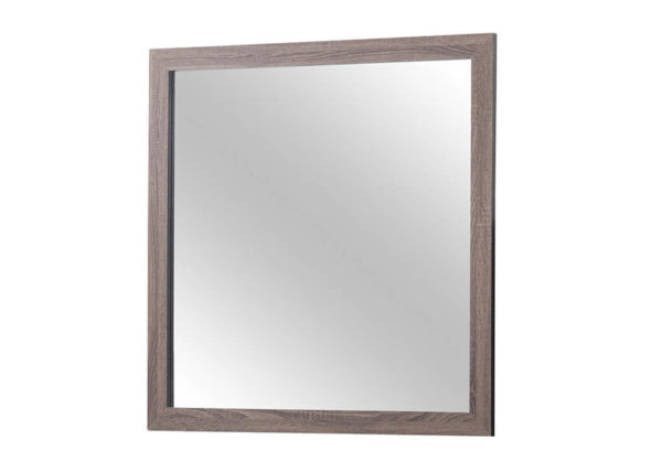 Rectangular Oak Dresser Mirror