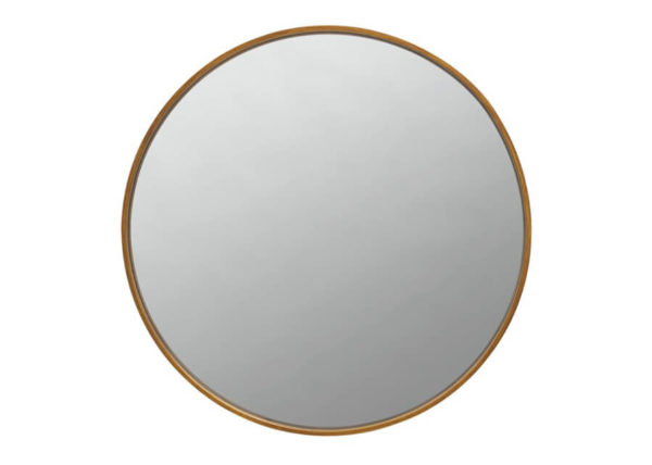 Round Brass Wall Mirror