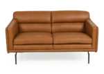 Front Facing Biscuit Back Top Grain Leather Sofa