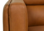 Arm Rest Biscuit Back Top Grain Leather Loveseat
