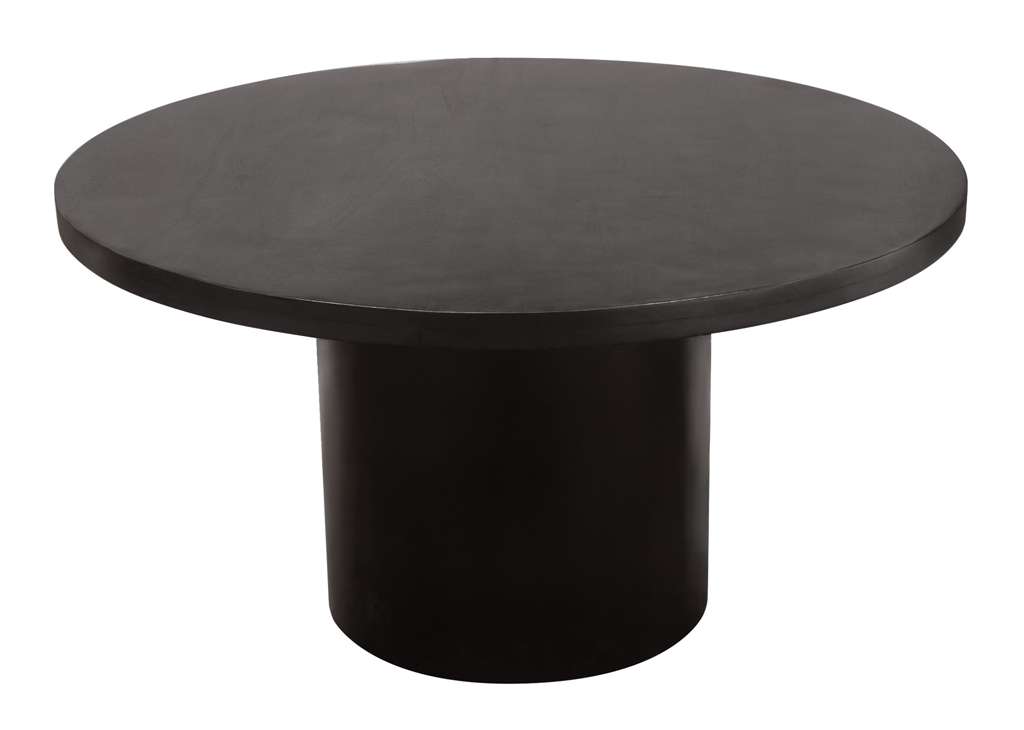 5 PC Contemporary Dining Set & Cream Velvet Chairs