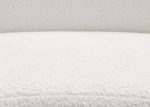 White Plush Fabric Sofa Upclose