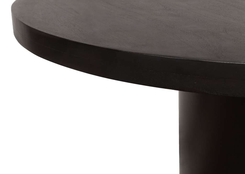 5 PC Contemporary Dining Set & Cream Velvet Chairs