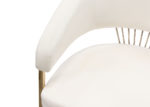 White Velvet Chair Seat