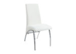 Leatherette & Chrome dining chair set