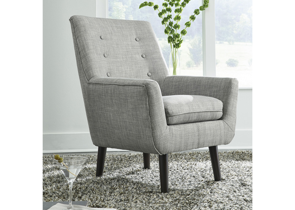 Mid-Century Inspired Gray Chair