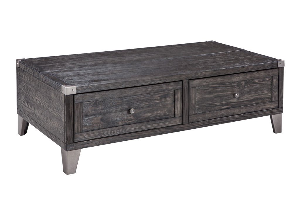 Contemporary-dark-gray-lift-top-coffee-table