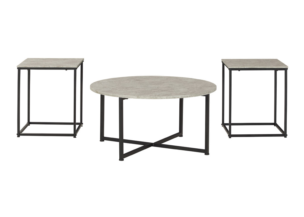 Faux Concrete laminate coffee table set