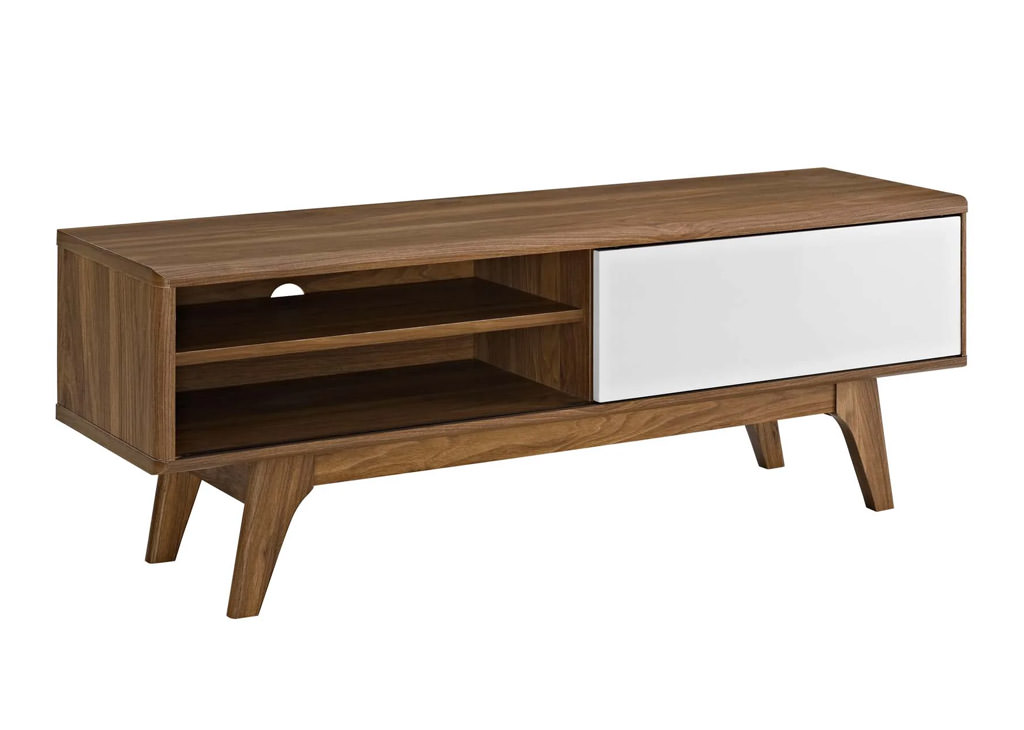 Walnut-white-sliding-door-tv-stand