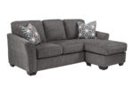 Gray Reversible Sofa Chaise Sleeper