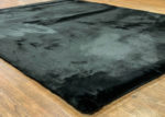 Black Faux Fur Rug