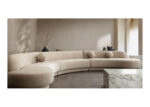 3 piece beige velvet sofa