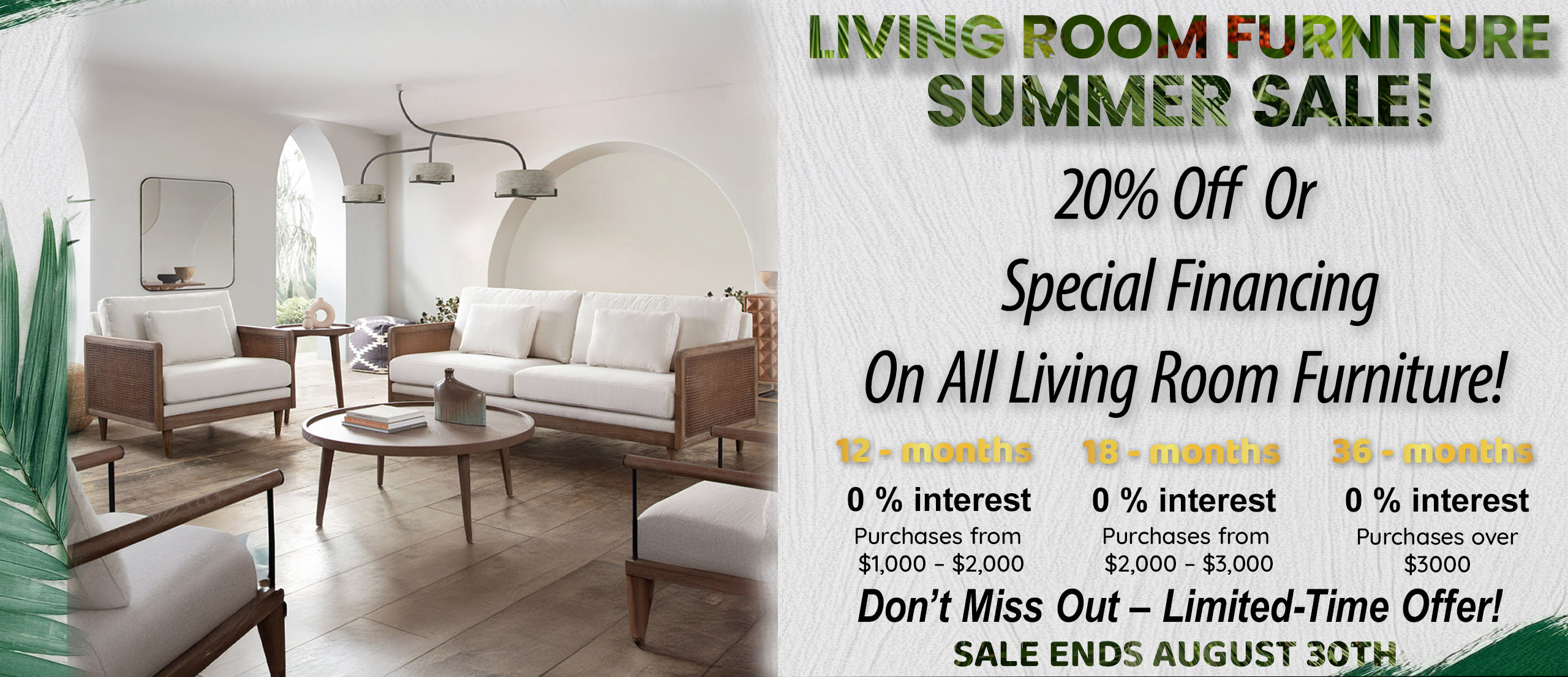 official living room banner